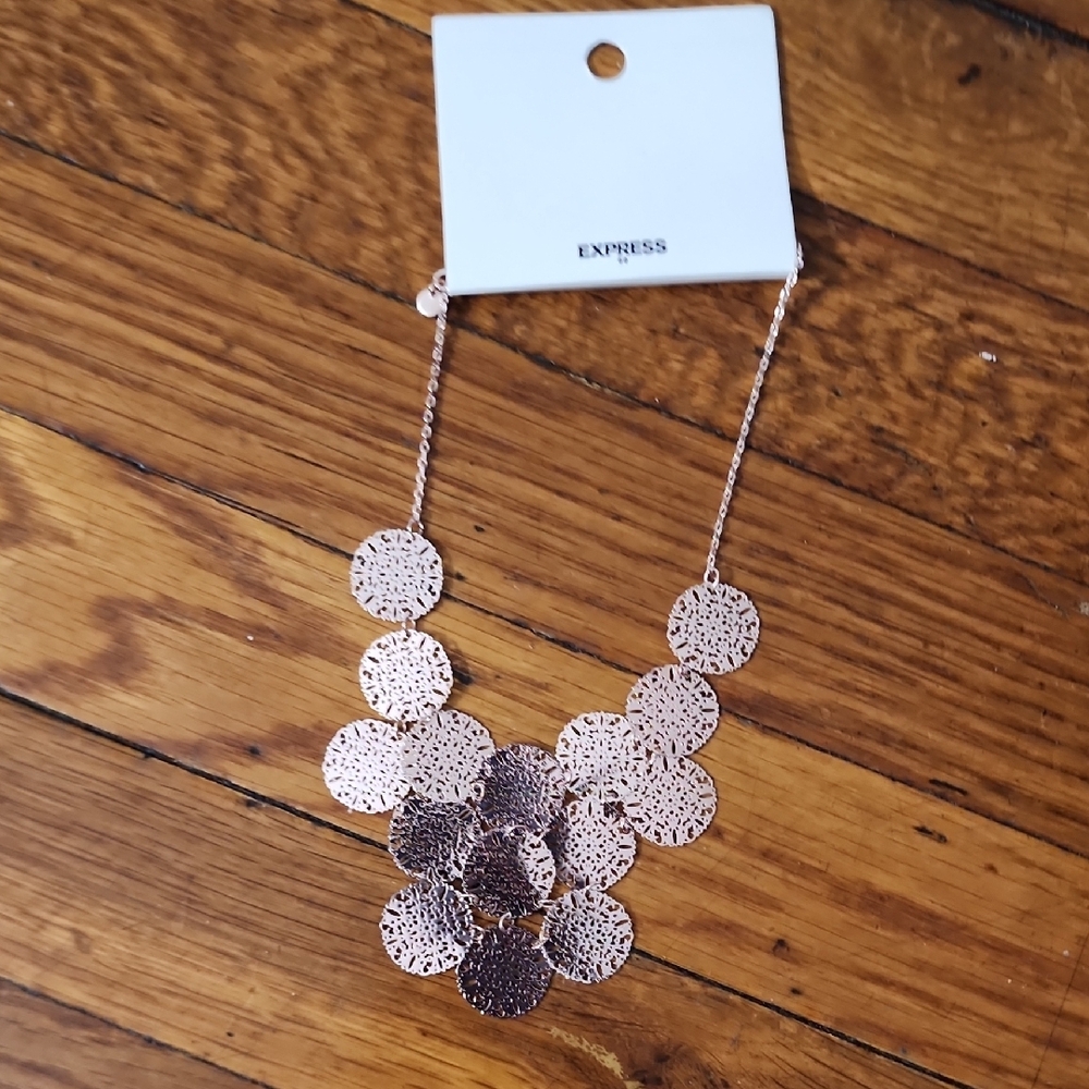 Express Gold Statement Necklace - image 3